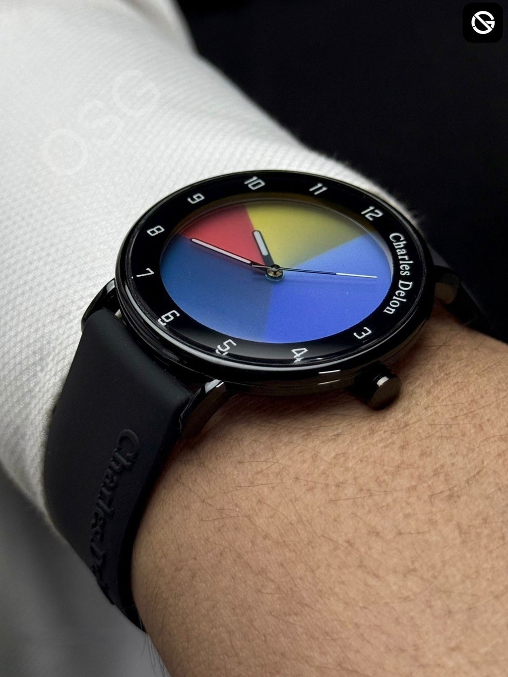 Charles Delon Waterproof Color Changing Dial Watch