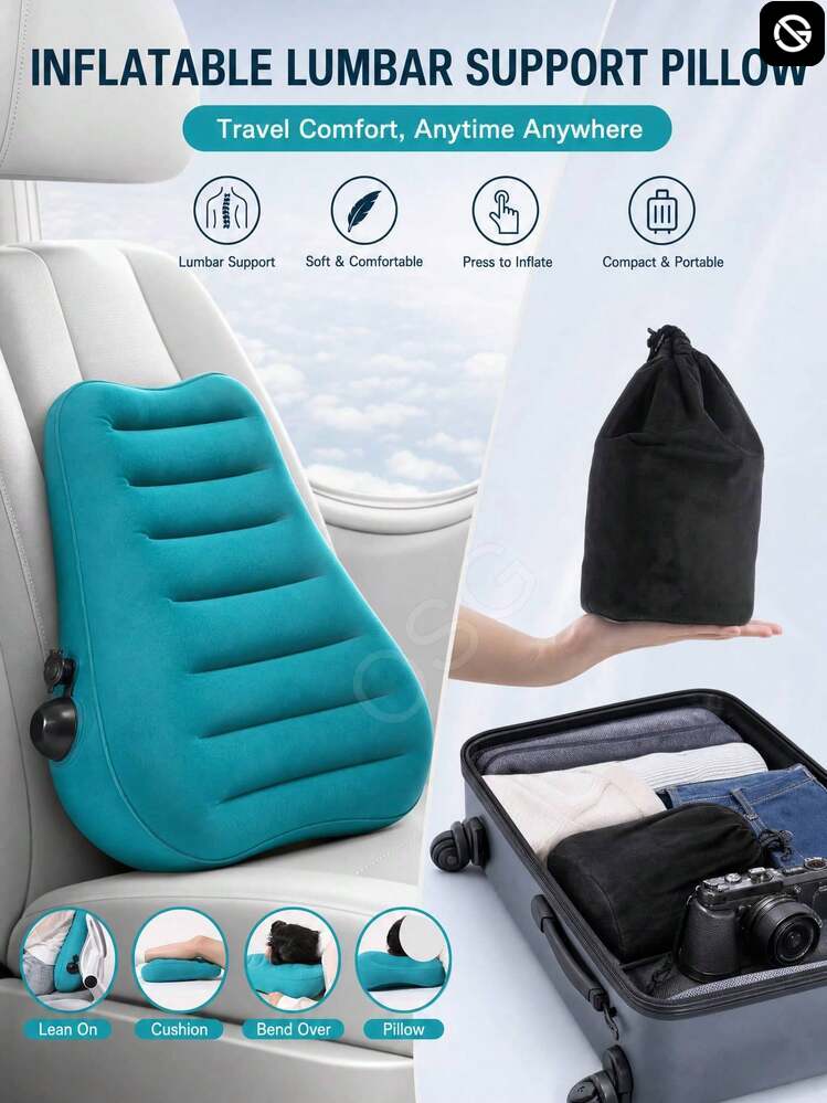 Inflatable Lumbar Support Pillow