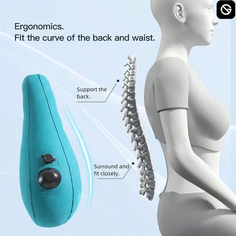 Inflatable Lumbar Support Pillow