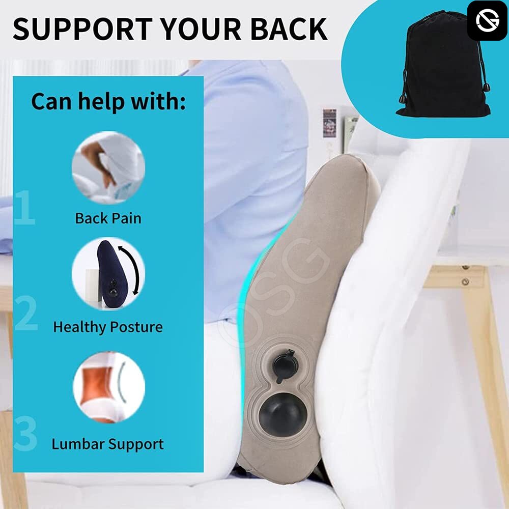 Inflatable Lumbar Support Pillow