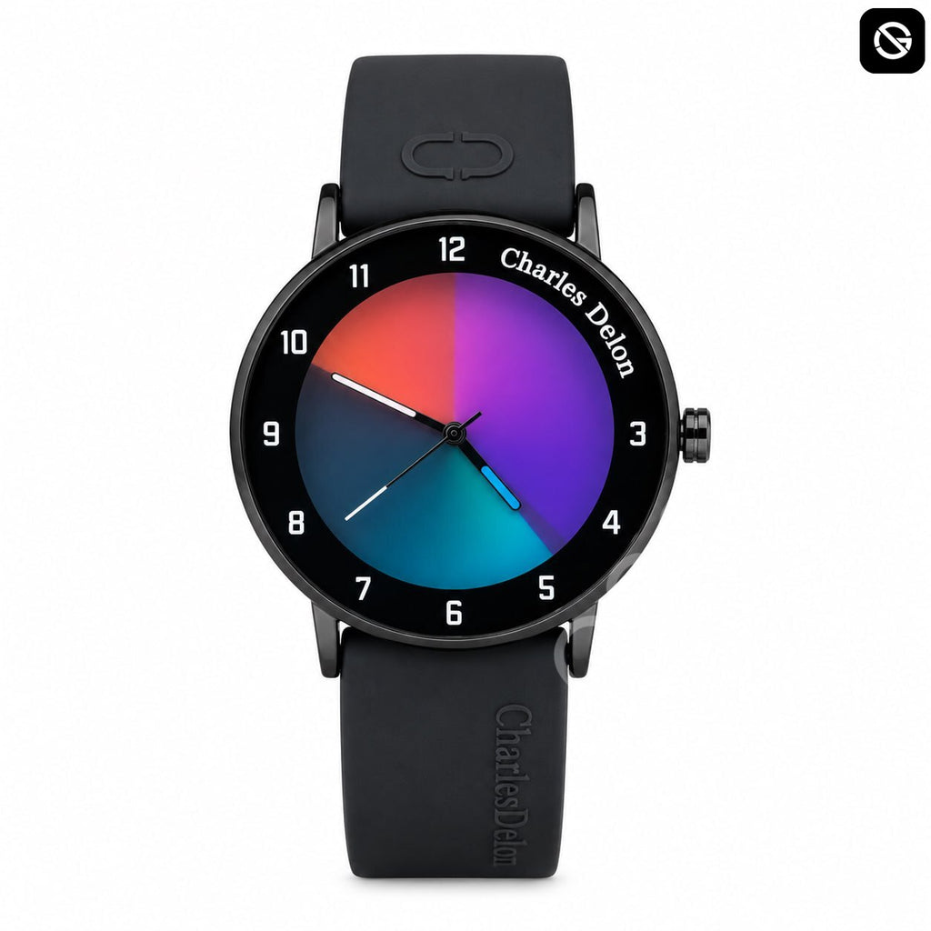 Charles Delon Waterproof Color Changing Dial Watch